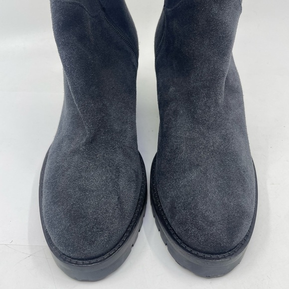 Roberto Festo Blue/ grey suede Heeled Boots made in Italy size 36 - Picture 7 of 16